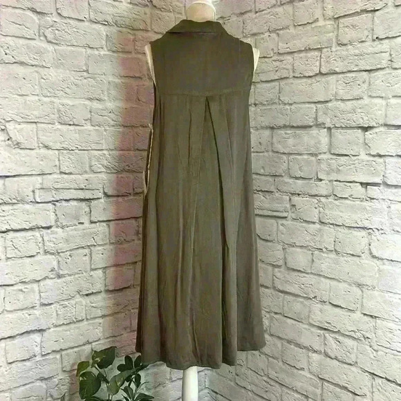 Mossimo Women's dress Army green sleeveless Size XS NWT - Picture 3 of 7